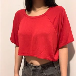 Aritzia • Red Crop Top